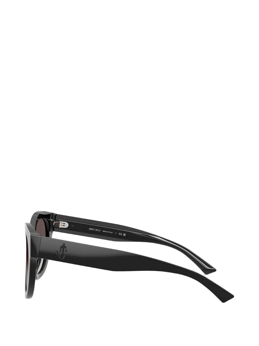 Jimmy Choo Eyewear Zonnebril met ovalen montuur Zwart