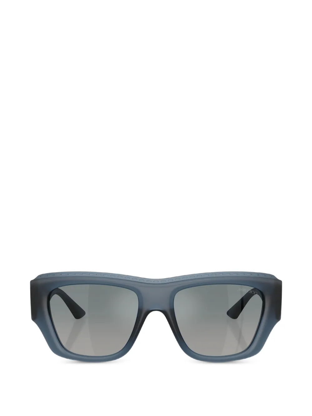 Jimmy Choo matte rectangle sunglasses - Blau