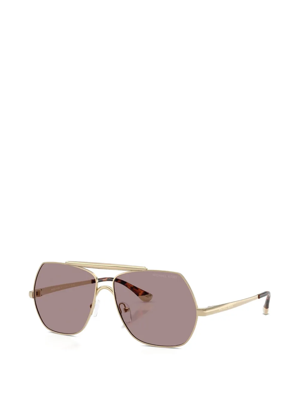 Michael Kors Denver zonnebril met geometrisch montuur Goud