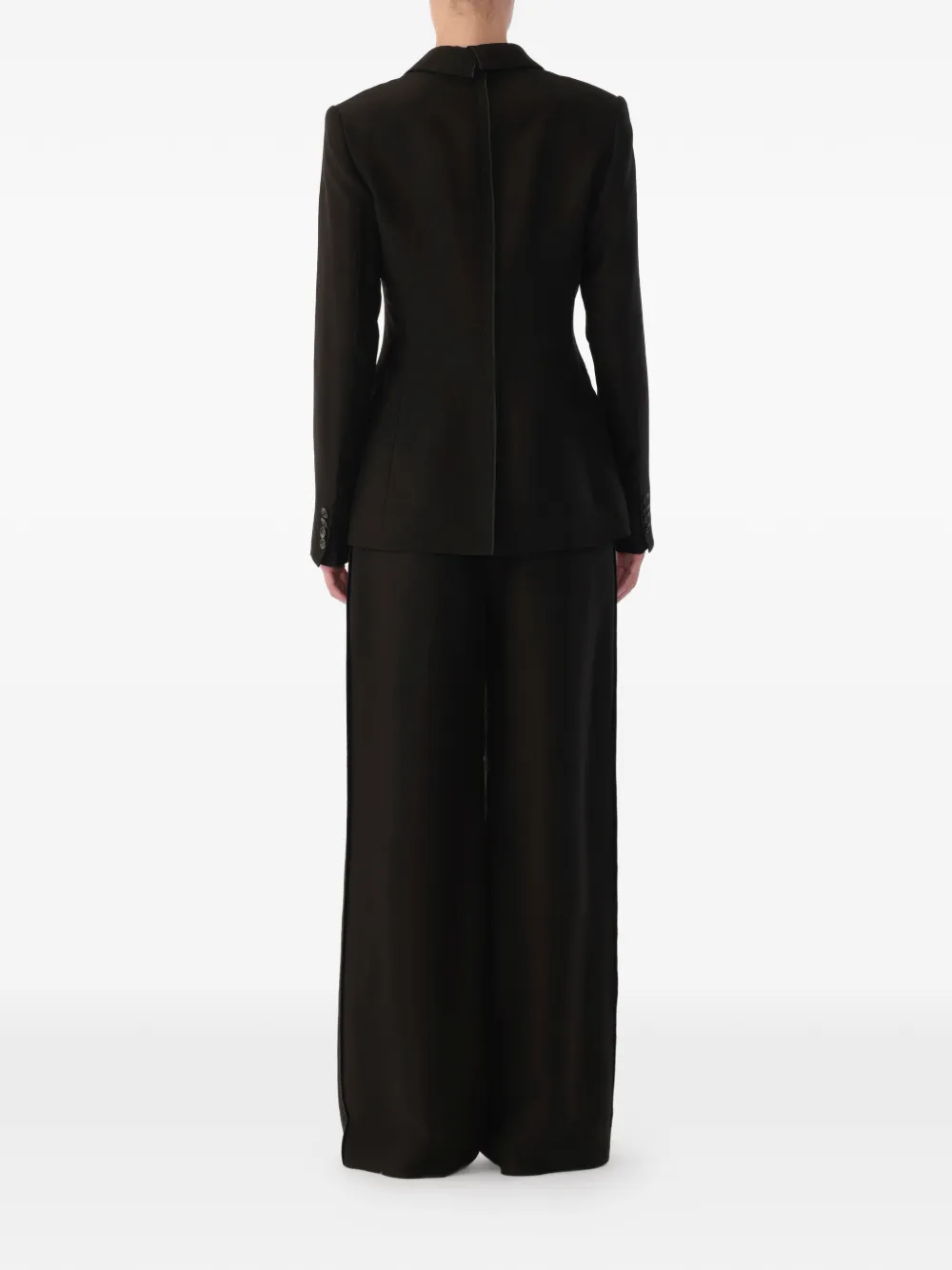 Jason Wu Collection Twill Single-breasted Blazer in Black, view 4