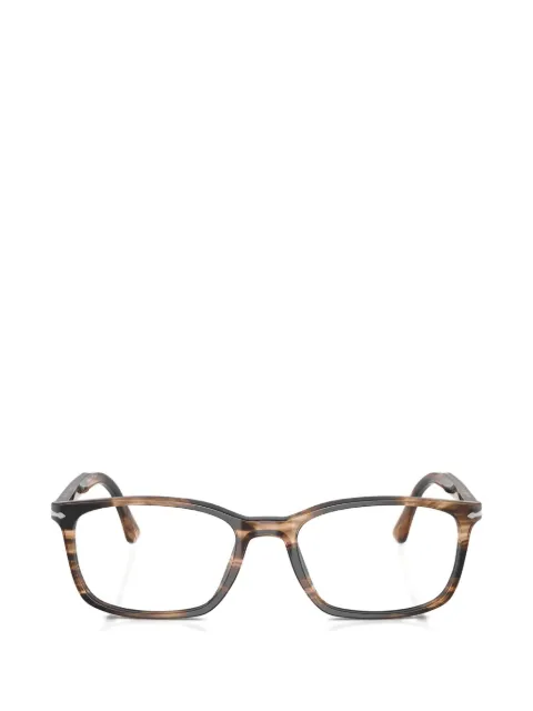 Persol striped browline glasses