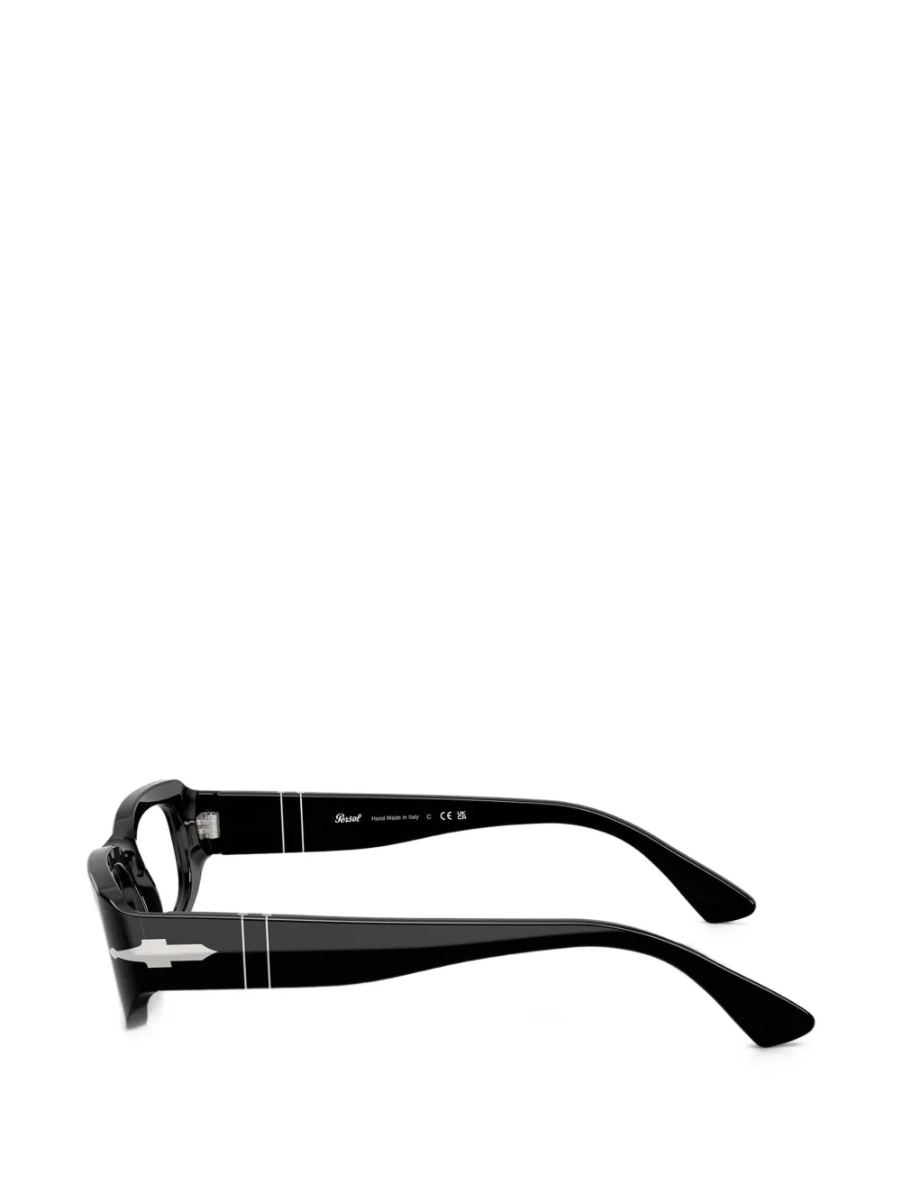 Persol Bril met rechthoekig montuur Zwart