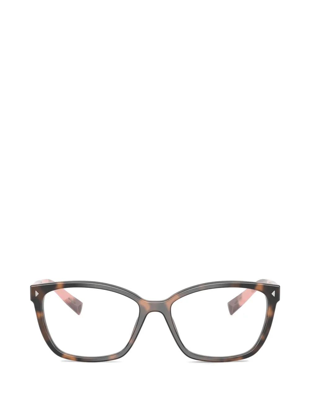 Prada Eyewear Occhiali con effetto tartarugato - Marrone