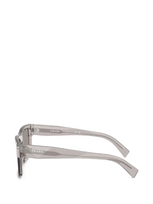 Prada Eyewear スクエアフレーム サングラス | グレー | FARFETCH JP