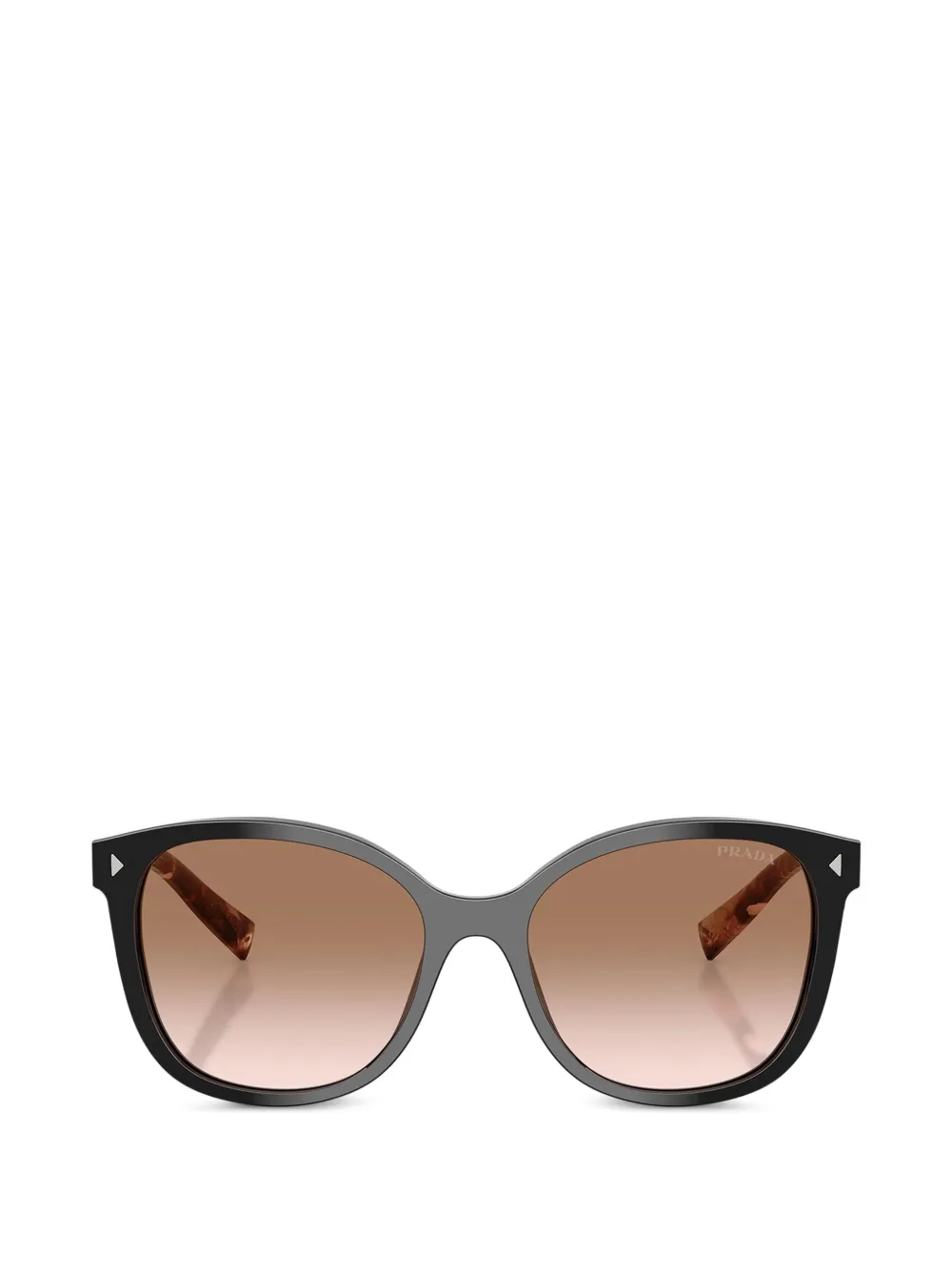 Prada Occhiali da sole con effetto tartarugato - Nero