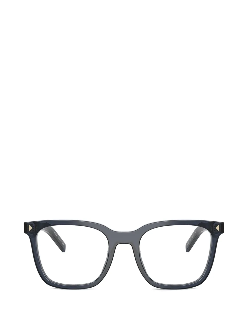 Prada Eyewear Iconic-plaque glasses - Blu