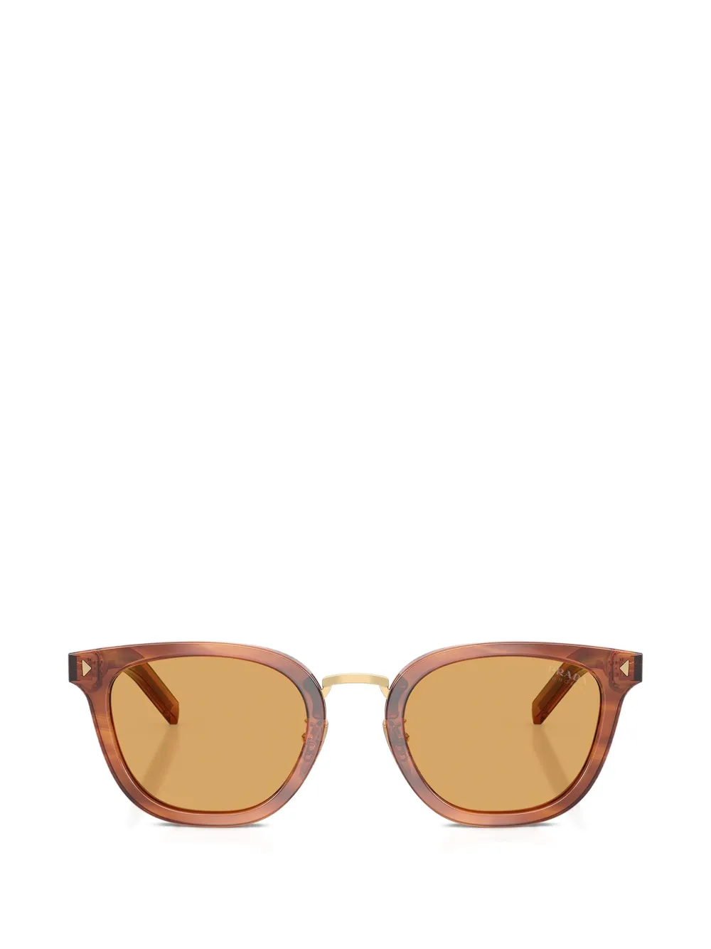 Prada Iconic-plaque sunglasses - Braun