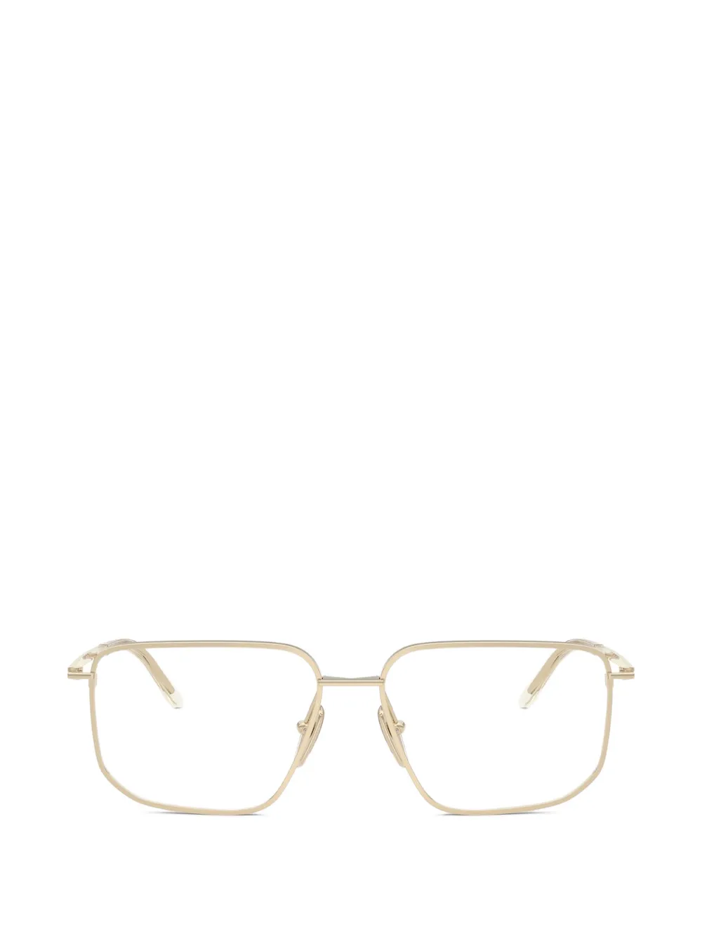 Prada Square-frame Glasses In Gold