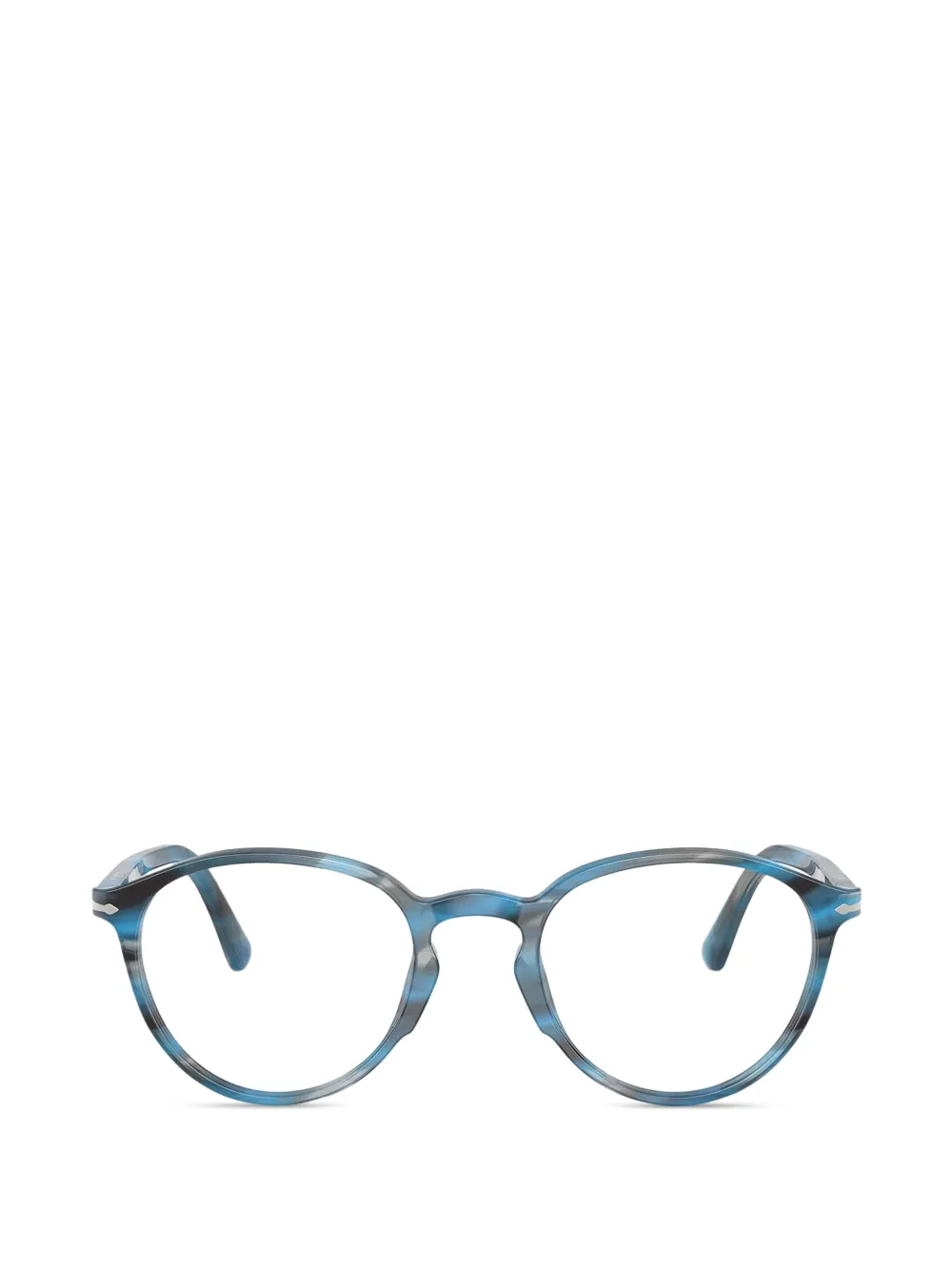 Persol striped round glasses - Blu
