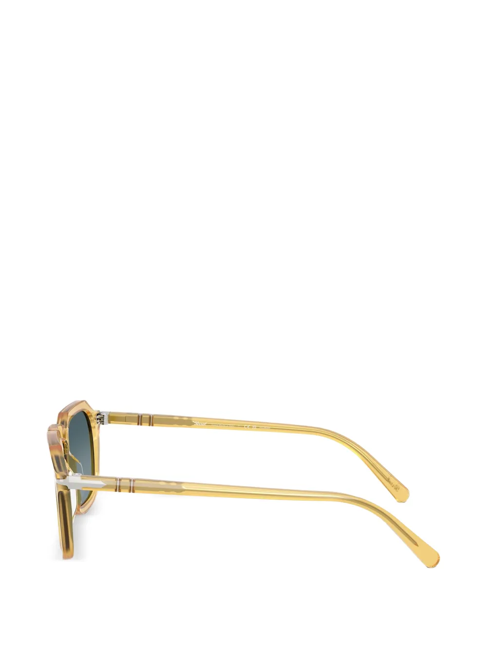 Persol Zonnebril met vierkant montuur Geel
