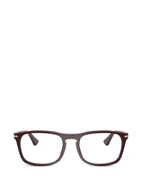 Persol opal burgundy square-frame glasses