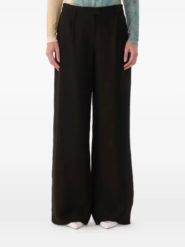 Jason Wu Collection Twill Straight-leg Trousers in Black