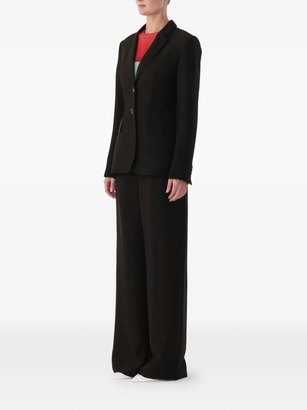 Jason Wu Collection Twill straight broek Zwart