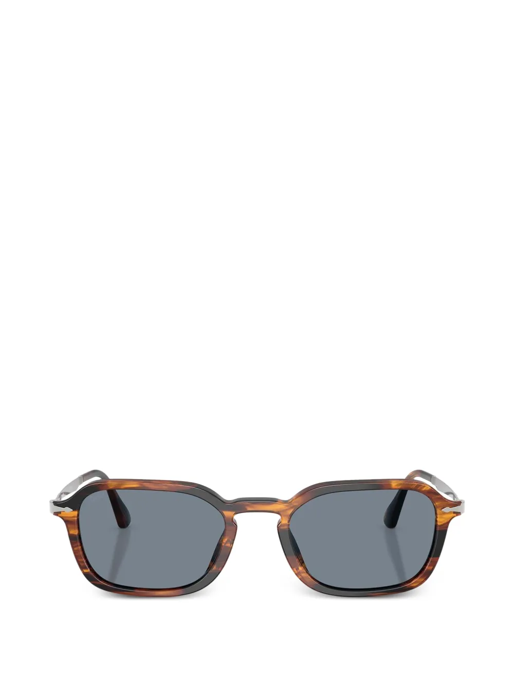 Persol striped frame sunglasses - Marrone