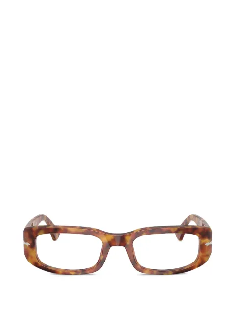 Persol brown tortoise rectangle-frame glasses