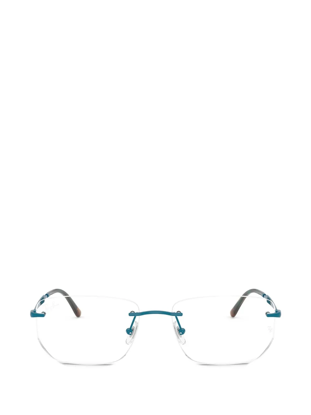 Ray-Ban Occhiali rettangolari con montatura a giorno - Blu