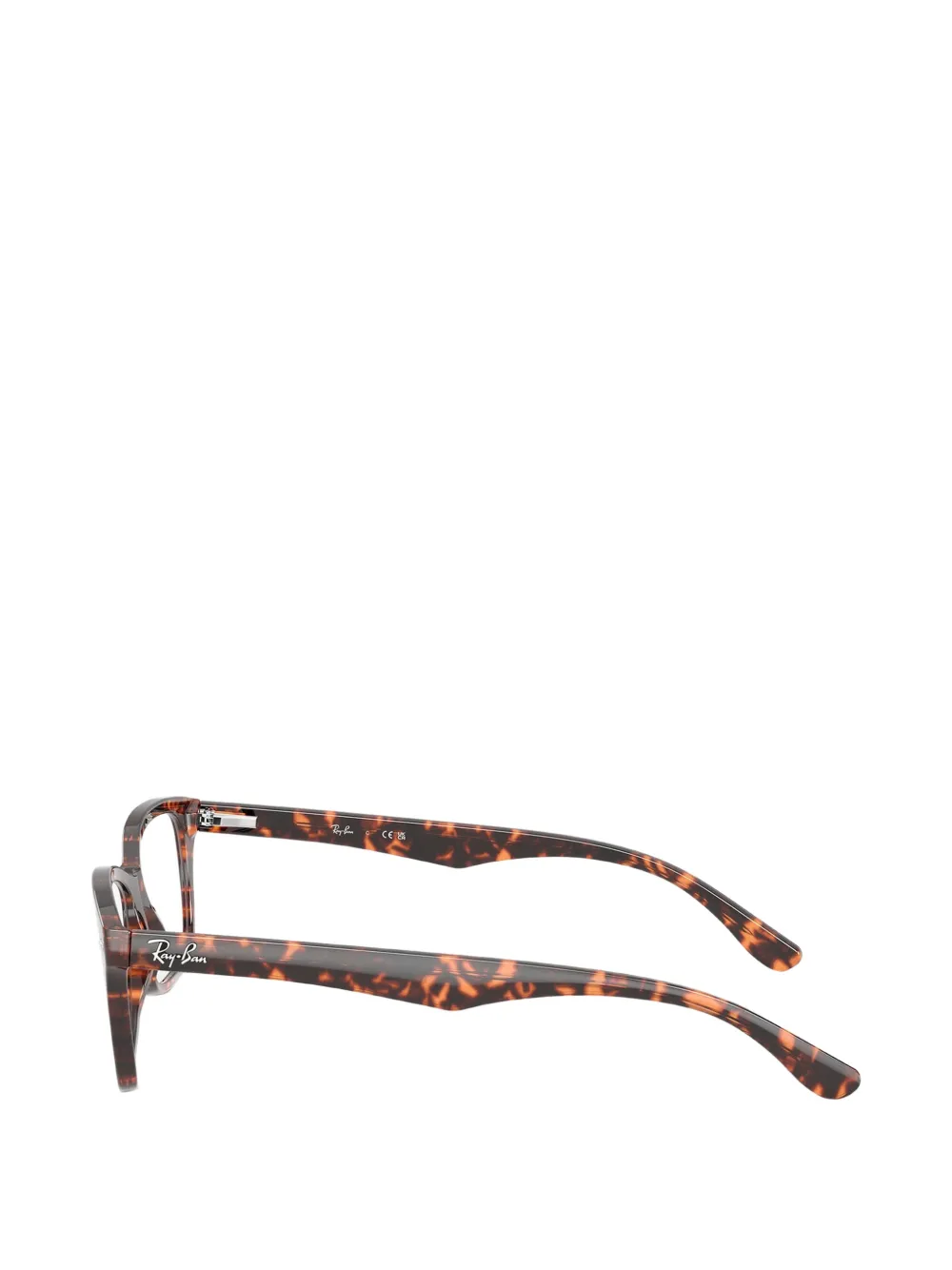 Ray-Ban Bril met rechthoekig montuur Bruin