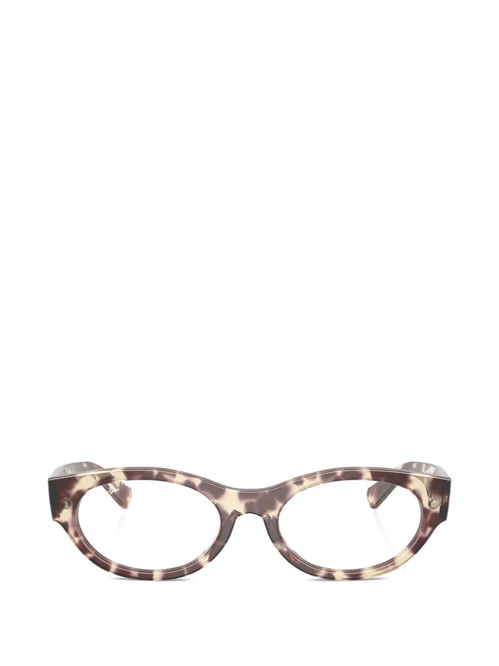 Ray-Ban Brille mit ovalem Gestell - Braun