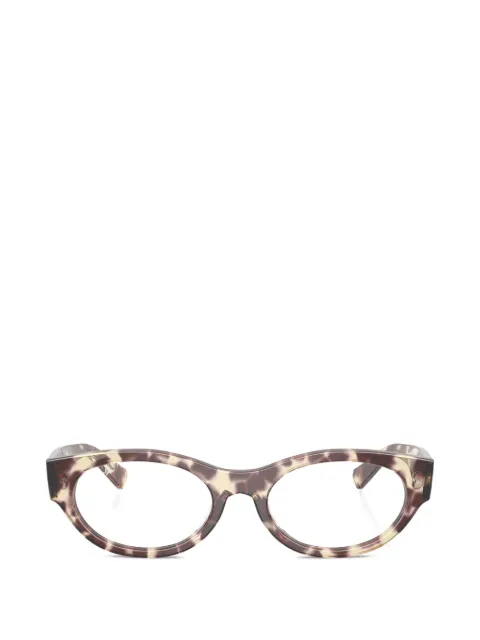 Ray-Ban havana oval-frame glasses