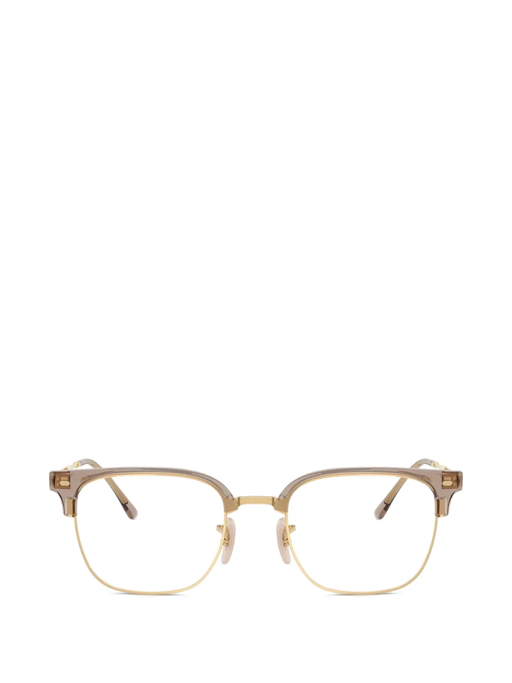 Ray-Ban Occhiali da sole Clubmaster squadrati - Toni neutri