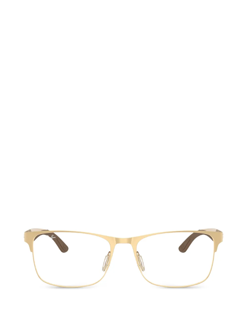 Ray-Ban 아리스타 직사각 프레임 안경 | 골드 톤 | Image 1