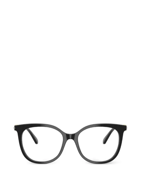 Swarovski lentes con armazón cuadrada y detalles de cristal