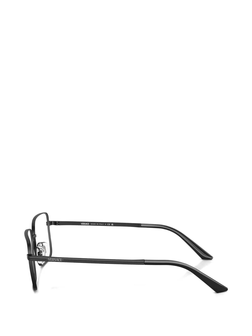 Versace Eyewear Bril met rechthoekig montuur Zwart