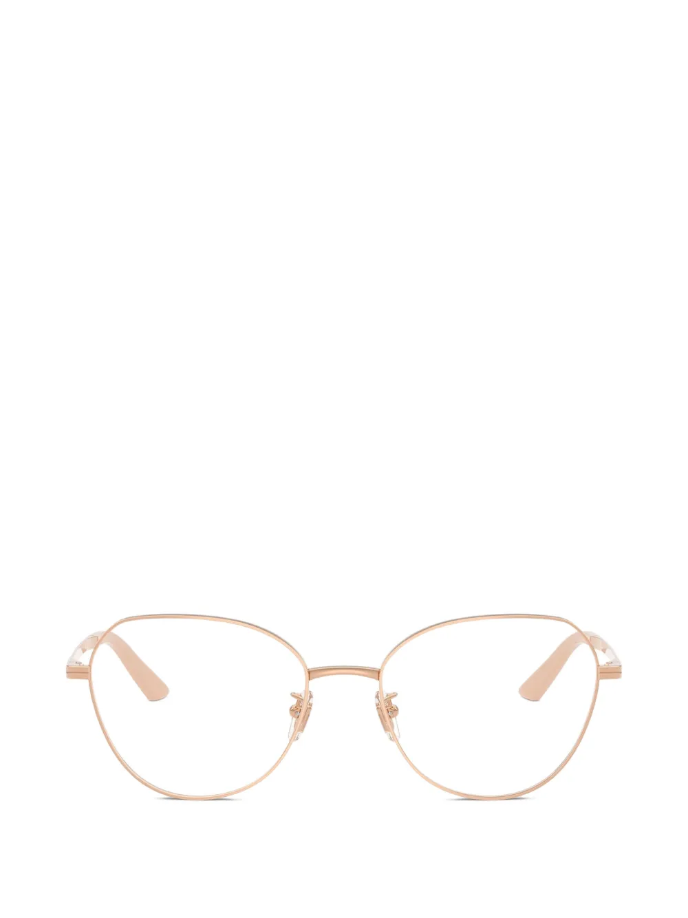 Versace Brille mit ovalem Gestell - Rosa