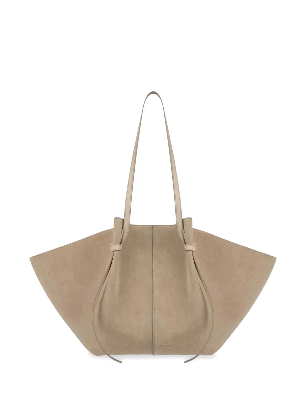 Yuzefi large Mochi suede shoulder bag - Toni neutri