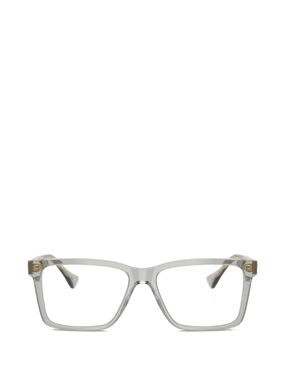 Versace Medusa Head-plaque Glasses In Gray
