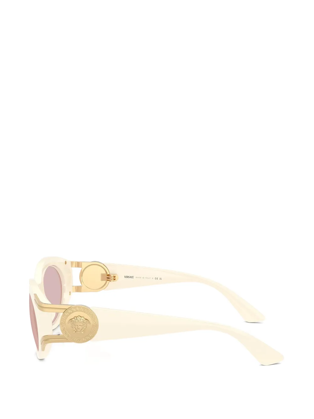 Versace Eyewear Medusa Medallion zonnebril Beige