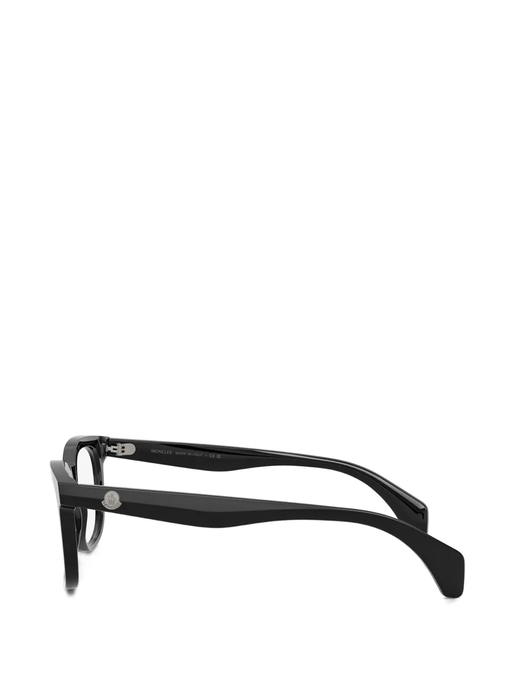 Moncler Eyewear Bril met logoplakkaat Zwart
