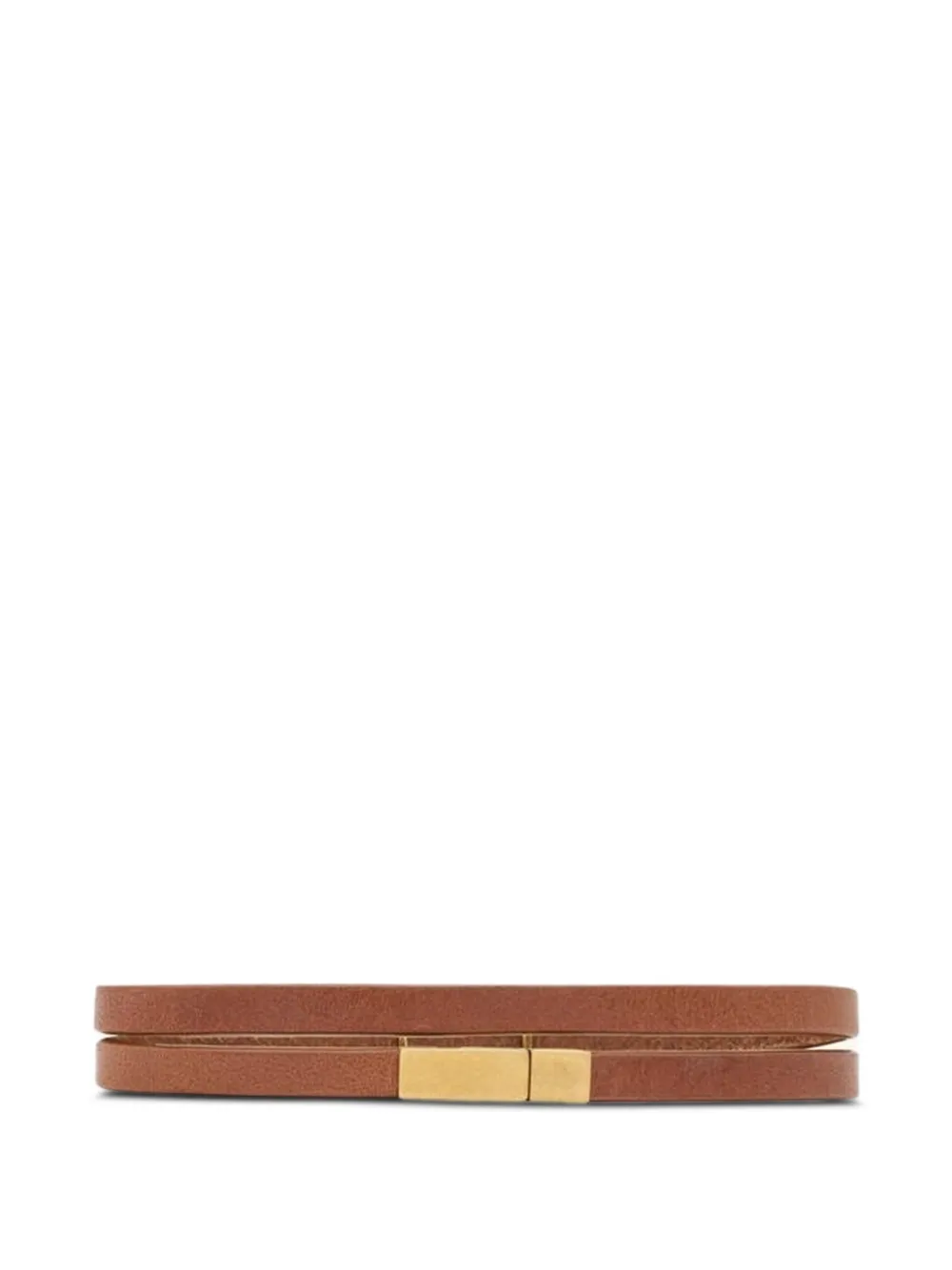 Saint Laurent leather bracelet - Brown