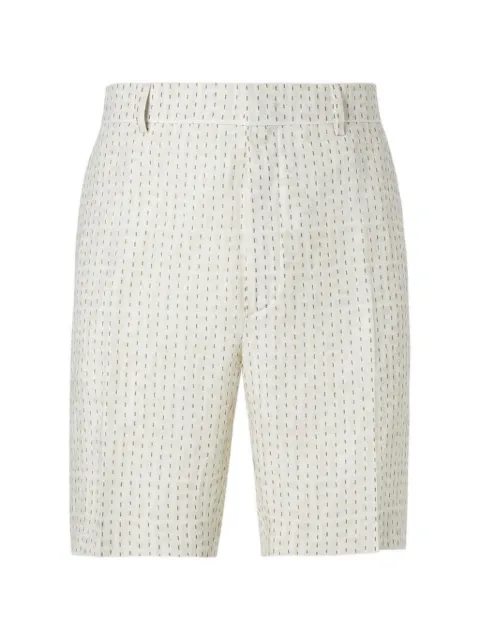 FENDI stitching linen trousers