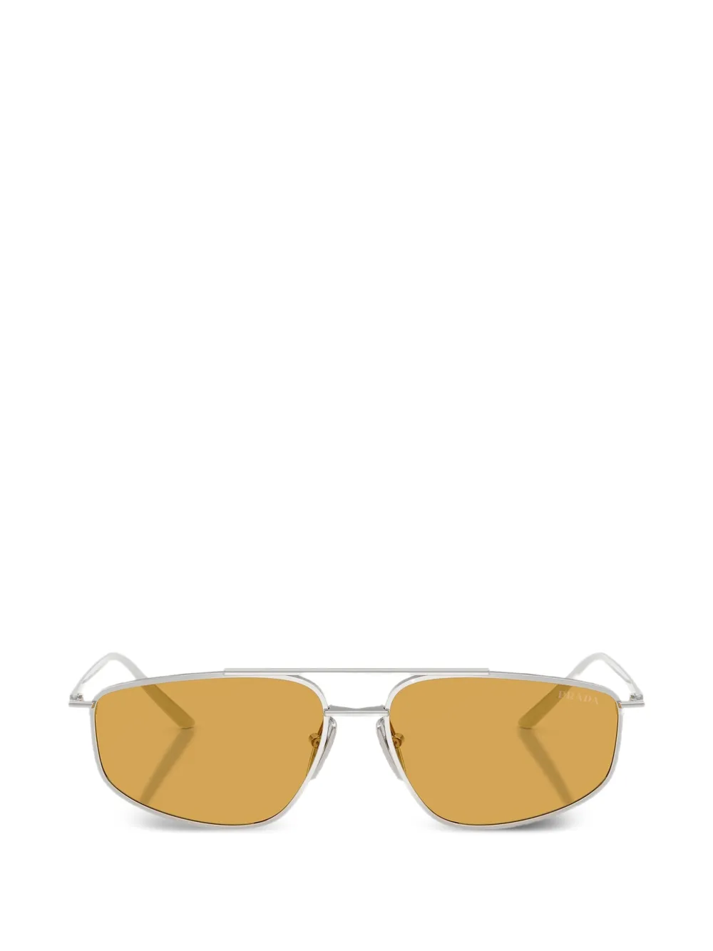 Prada Eyewear geometric-frame sunglasses - Argento