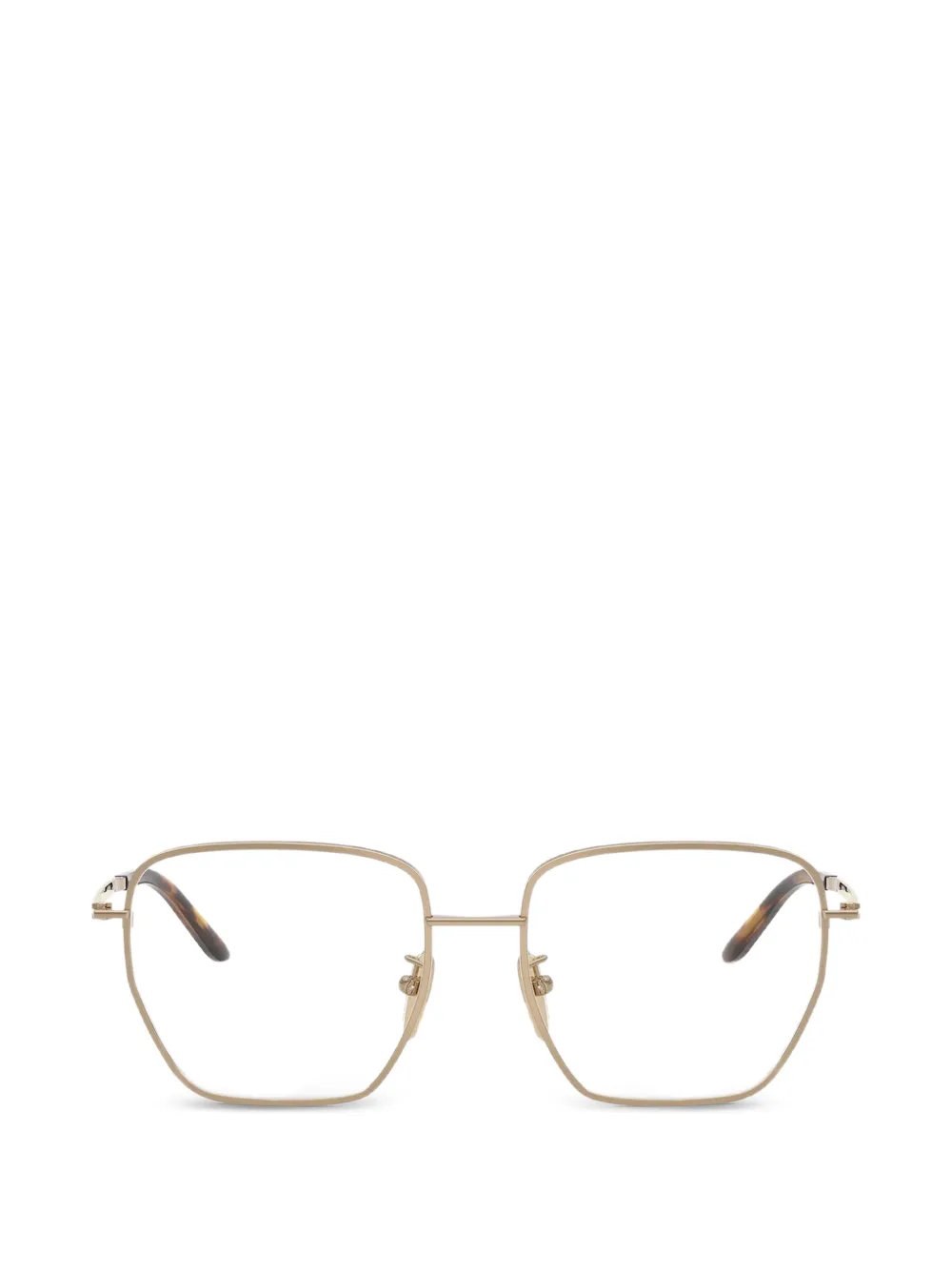 Prada geometric-frame glasses - Gold