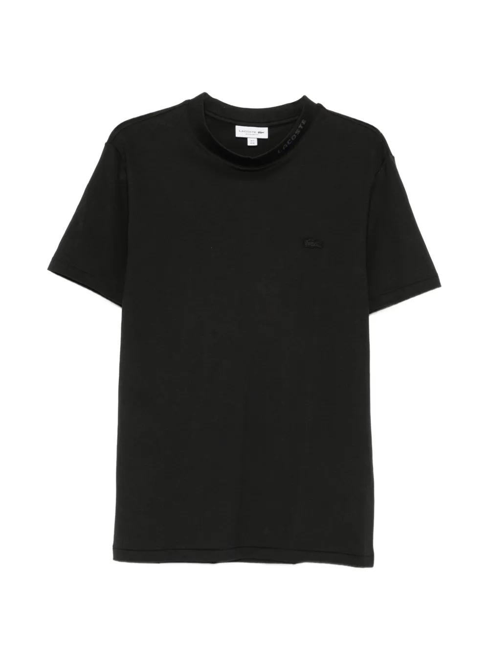 Lacoste logo-patch crew-neck T-shirt - Schwarz