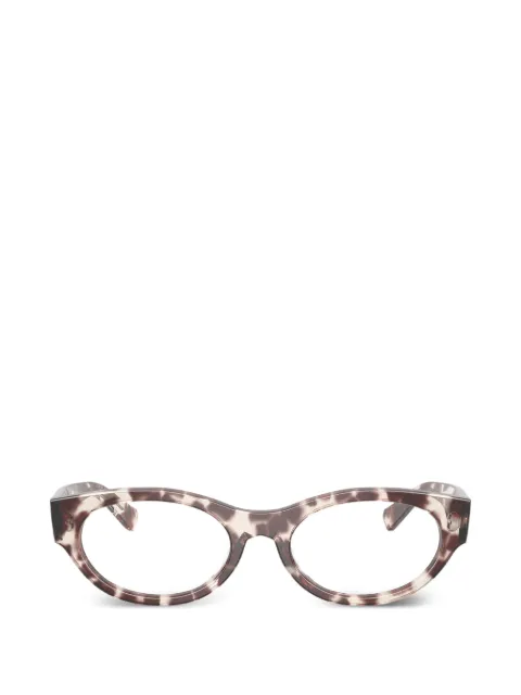 Ray-Ban Havana oval-frame glasses