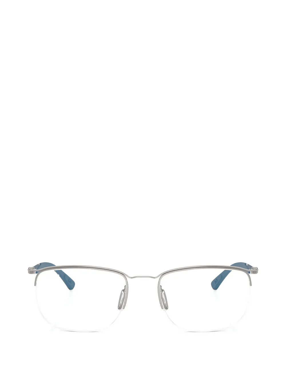 Ray Ban Square-frame Glasses In 银色