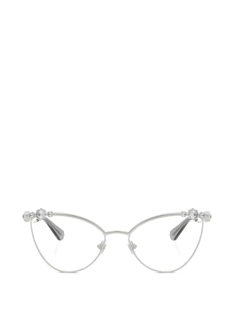 Swarovski lentes con armazón cat eye y detalles de cristal