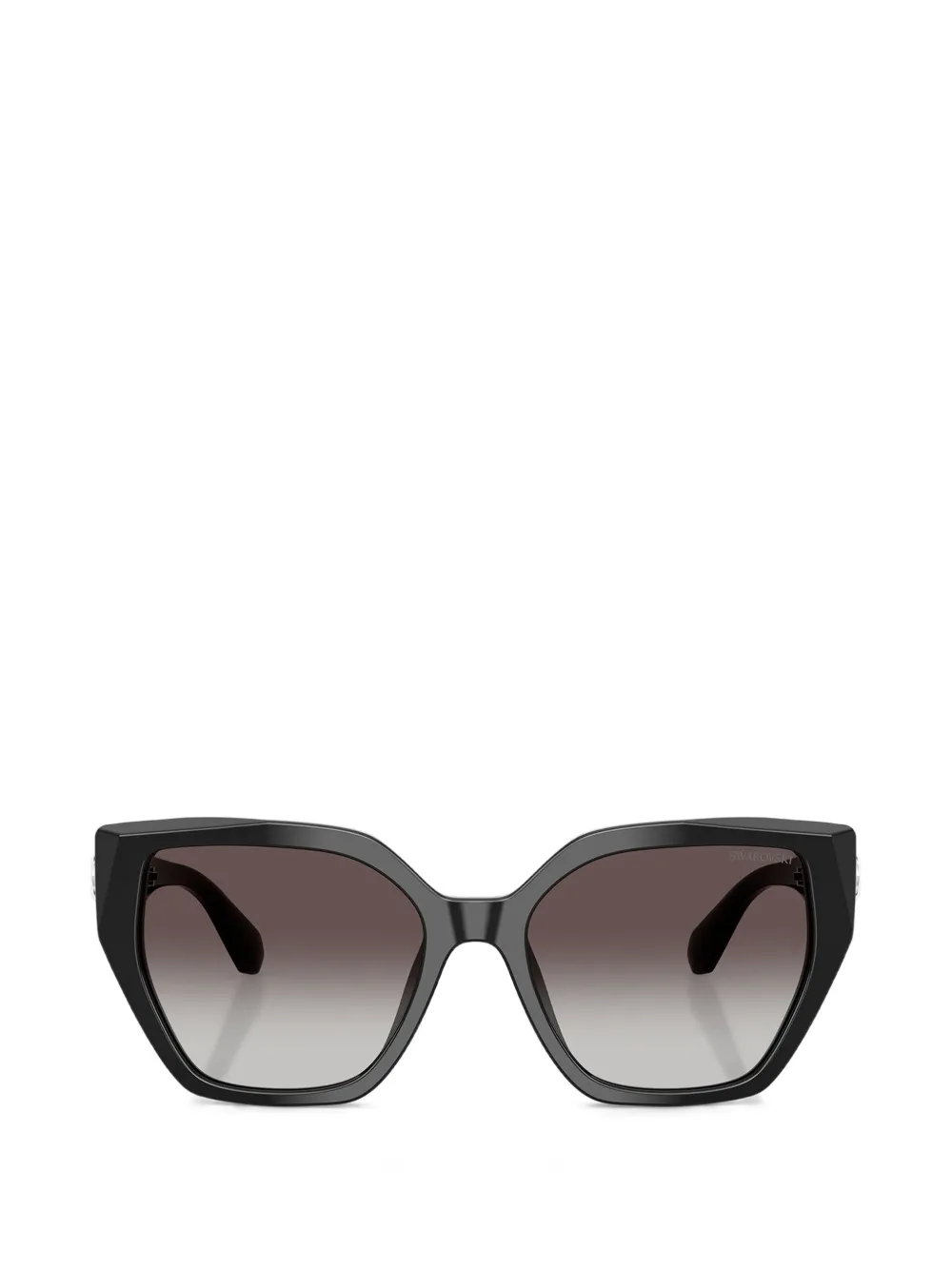 Swarovski Sonnenbrille mit geometrischem Gestell - Schwarz