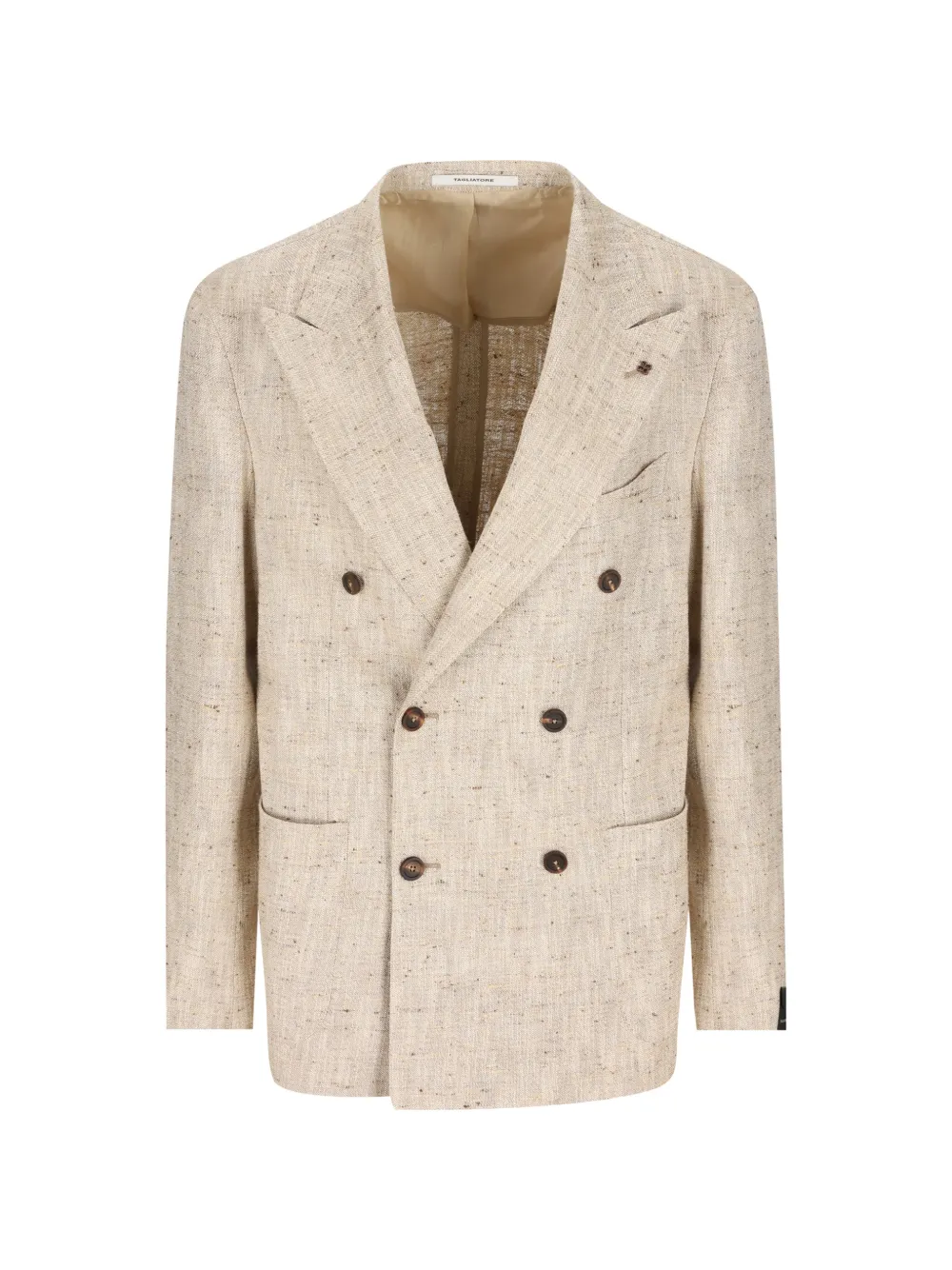 Tagliatore double-breasted flap-pocket blazer - Toni neutri