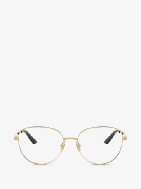Versace lentes con armazón ovalada