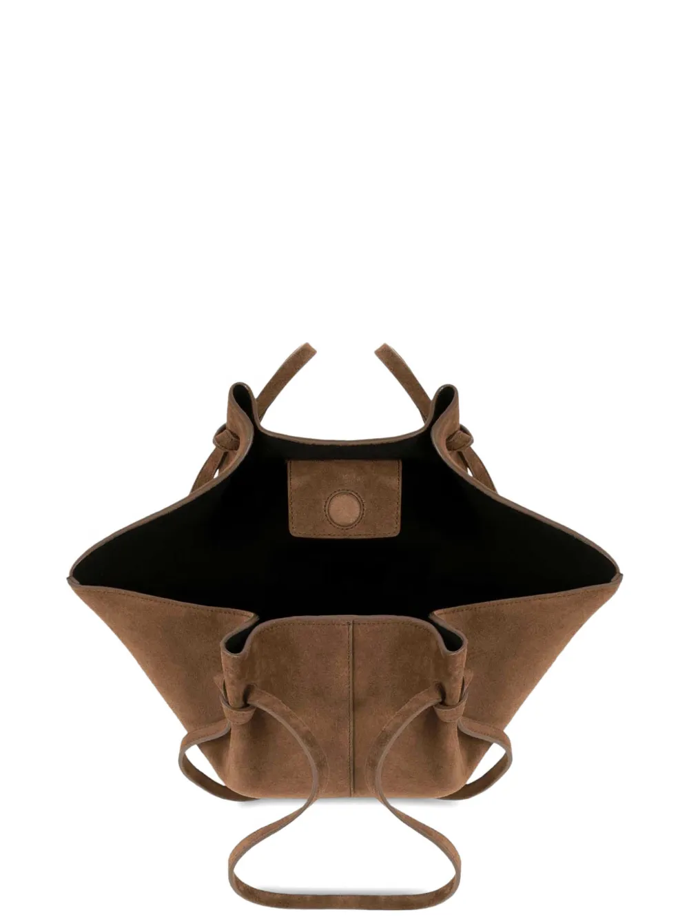 Yuzefi Mochi suede shoulder bag - Marrone