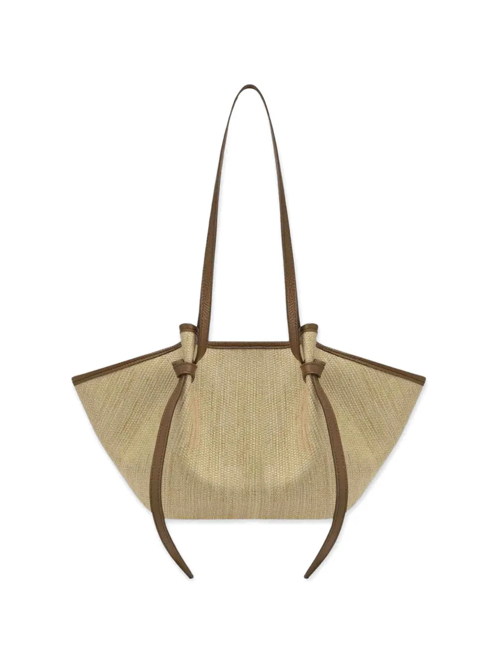 Yuzefi Mochi geweven schoudertas Beige