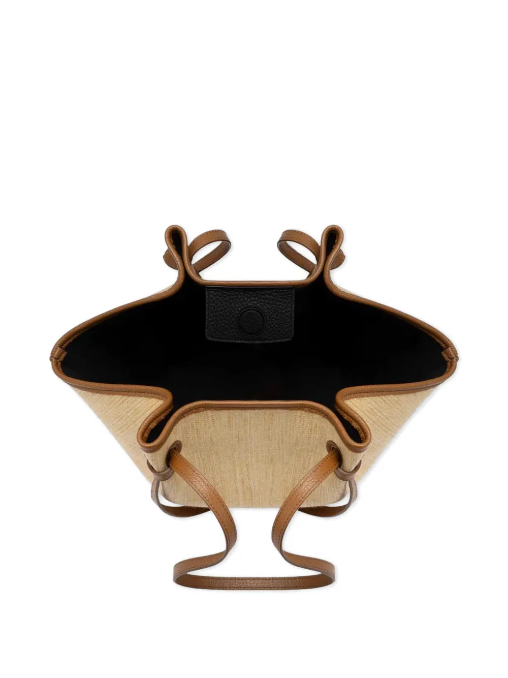 Yuzefi Mochi geweven schoudertas Beige