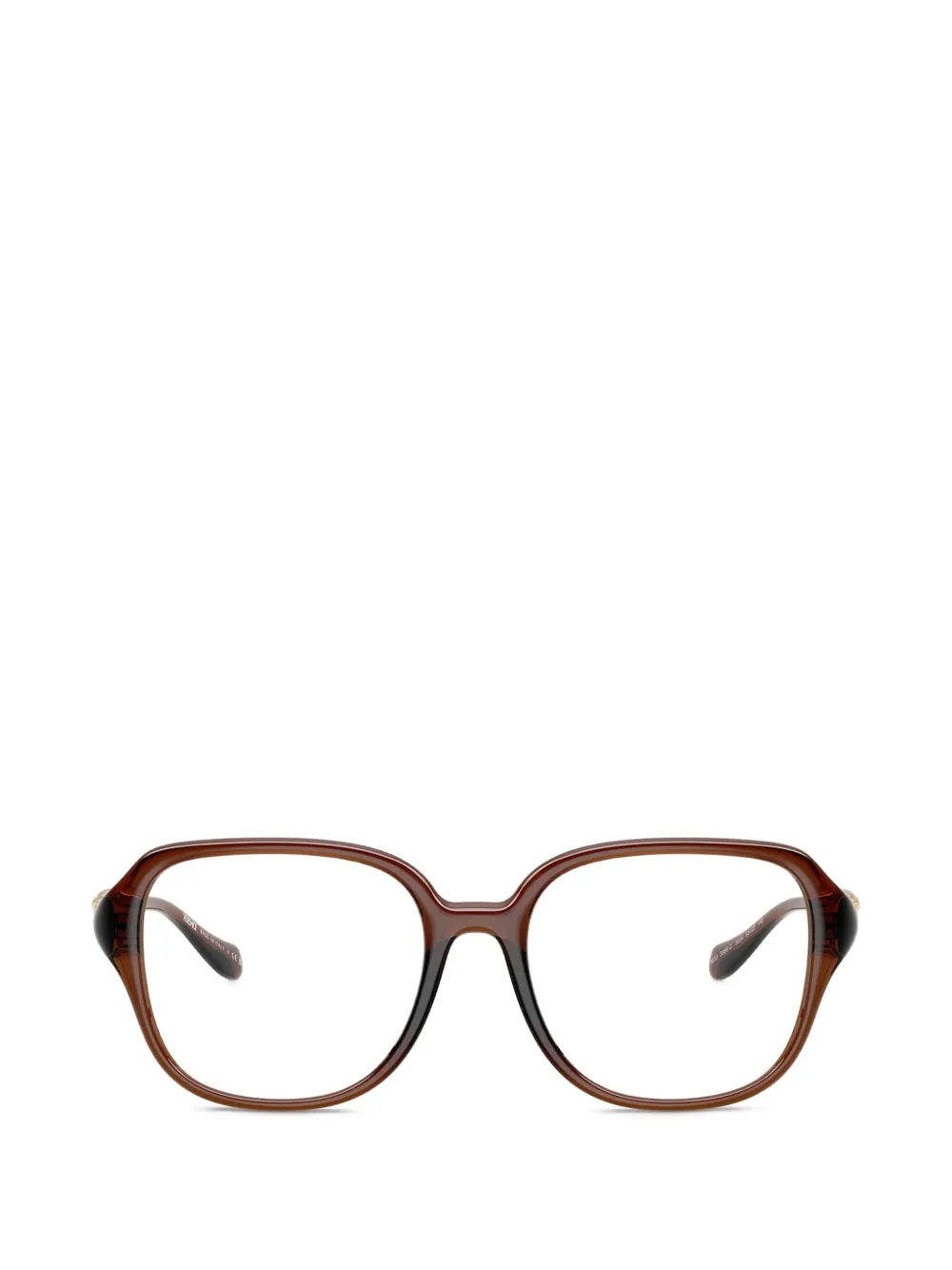 Versace Brille mit Medusa-Kopf - Braun