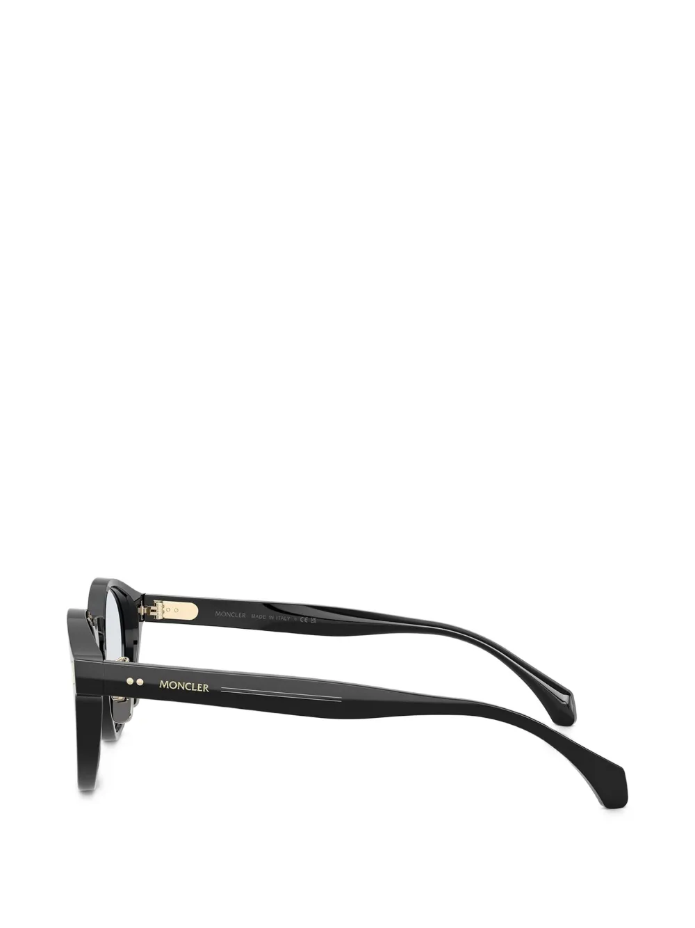 Moncler Eyewear Ember zonnebril met rond montuur Zwart