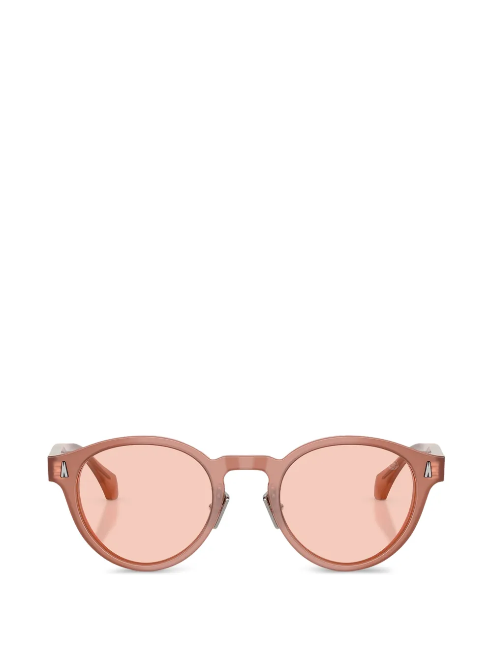 MONCLER Eyewear Ember Sonnenbrille mit rundem Gestell - Nude