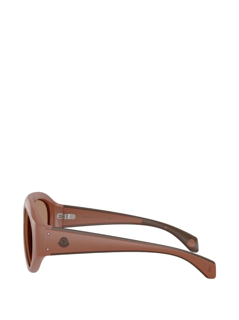 Moncler Eyewear Zyra zonnebril met navigator montuur Bruin